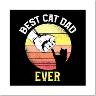 Best Cat Dad Ever Cat Daddy 8Y Posters and Art